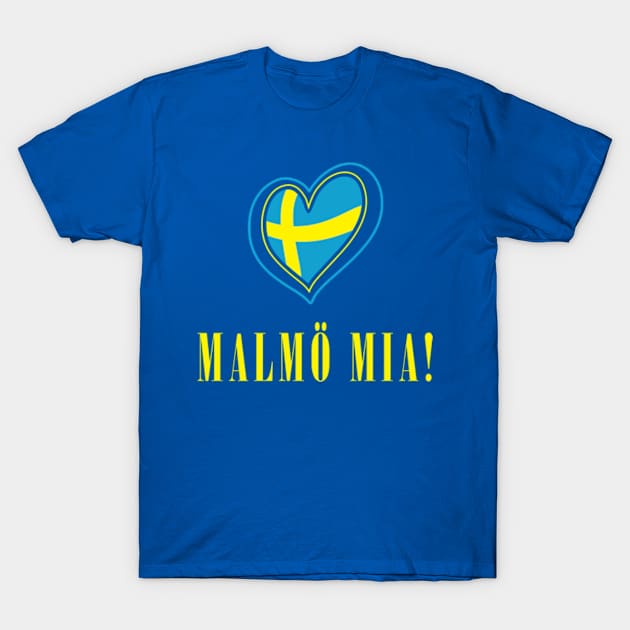 Malmö Mia! Funny Swedish Pop Group Euro Music Competition 2024 T-Shirt by Daribo